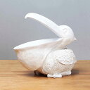 玄関 収納 小物入れ 鍵置き 卓上置物 卓上収納 トレー キー収納 F おしゃれ タイプ3 置物 おもしろ ペリカン 動物形状 ホーム 彫刻装飾 雑貨 腕時計 ...