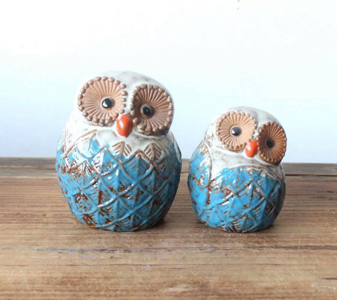 ふくろう 置物 オブジェ 卓上 おしゃれ セラミック 梟 北欧 インテリア 可愛い 綺麗 玄関 北欧 梟 インテリア 風水 お守り 開運 家庭/オフィス/部屋/...