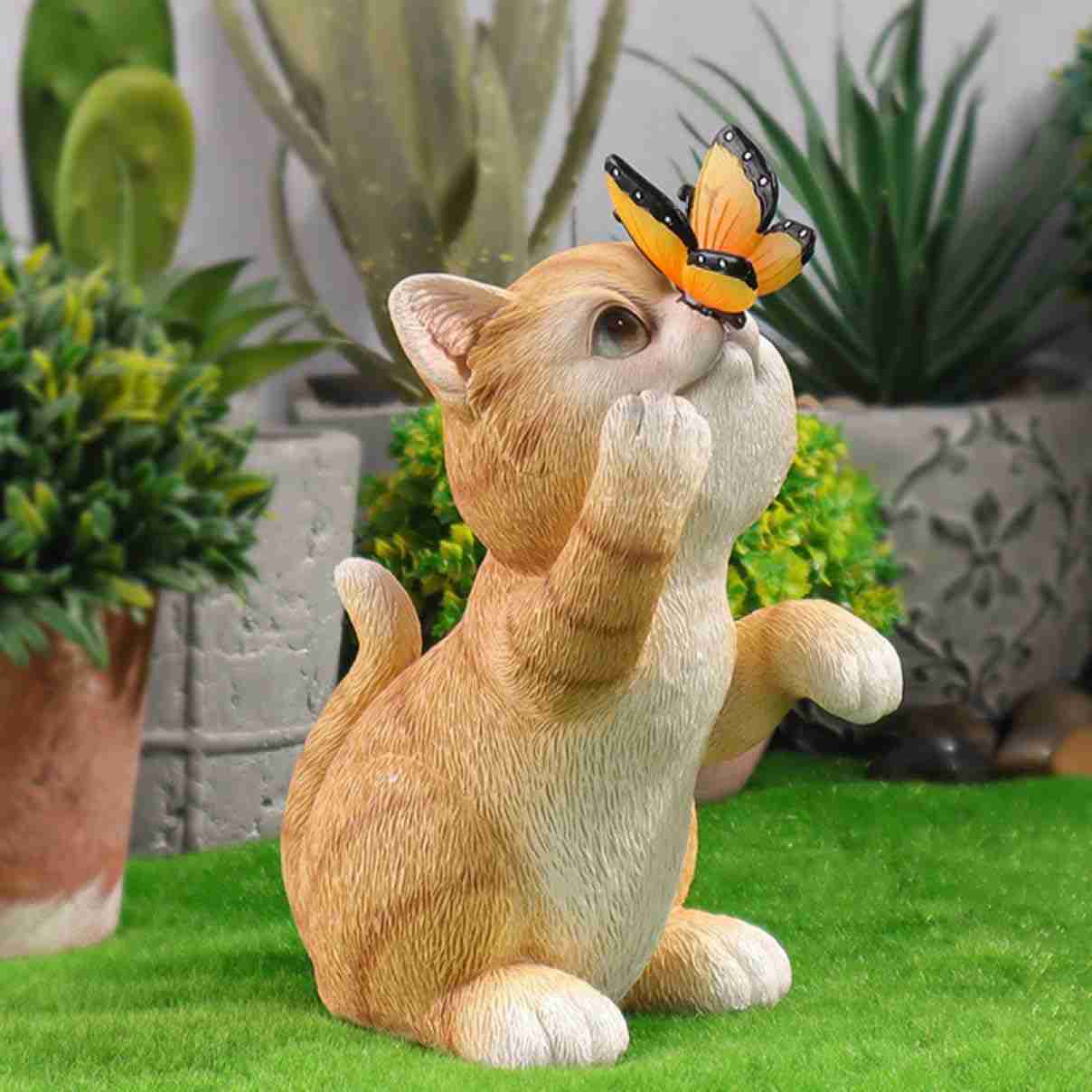 ガーデニング 置物 ガーデンオーナメント 置物ライト かわいい うさぎ ソーラーライト 屋外 おしゃれ 室内装飾 樹脂工芸品 樹脂飾り 室外用 リビングルーム ...