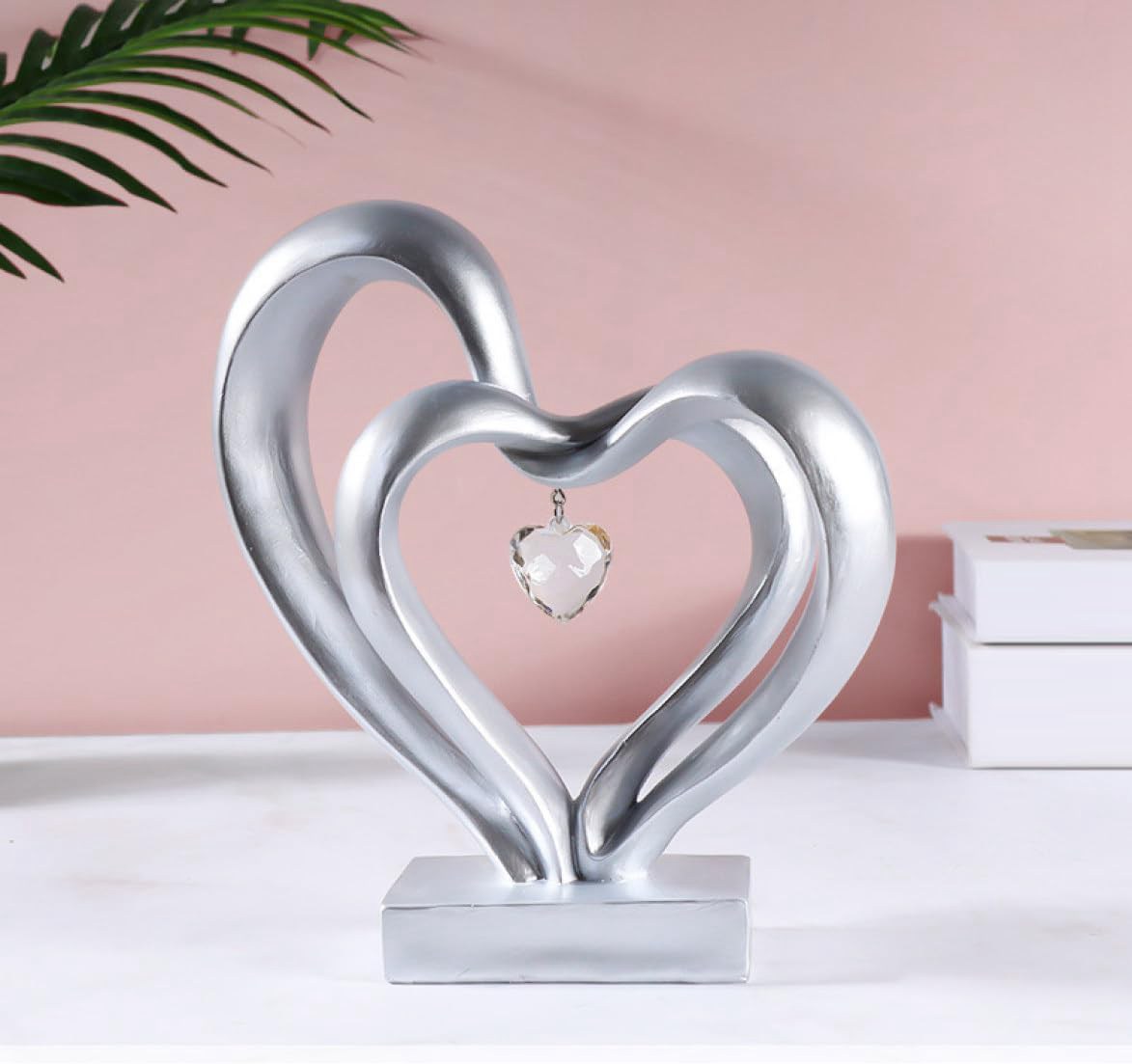 オブジェ モダン 雑貨 置物 ハート 樹脂製 アート ハート F 北欧風 無地 タイプ3 シンプル デザイン 玄関 インテリア おしゃれ 雑貨 かわいい 卓上 ...