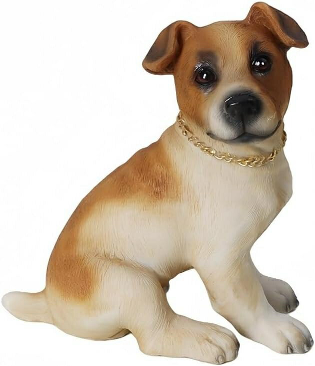 犬の置物 ジャックラッセルテリア レジン製 ガーデンオーナメント 車内アクセサリー ギフト 最適なプレゼント (Aタイプ)