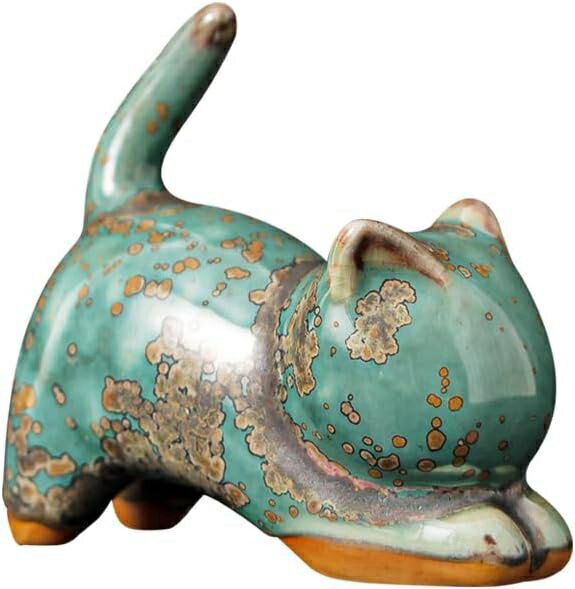 猫 ねこ 置物 招き猫 陶器 インテリア 置き物 飾り 玄関 小物 雑貨 幸運 かわいい 小さい プレゼント 贈り物