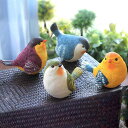 ガーデニング 置物 雑貨 庭 庭園 ガーデンオーナメント 動物 鳥 インテリア ガーデン おしゃれ かわいい 4羽セット