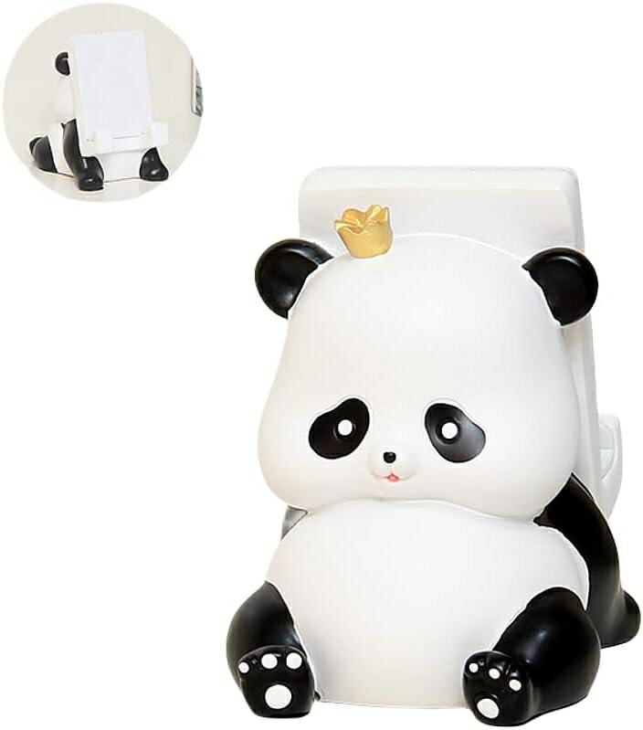 楽天スマイルShopスマホスタンド パンダ おもしろ かわいい 雑貨 グッズ 動物 インテリア タブレット アイフォン アンドロイド スマートフォン 携帯 電話 充電 卓上