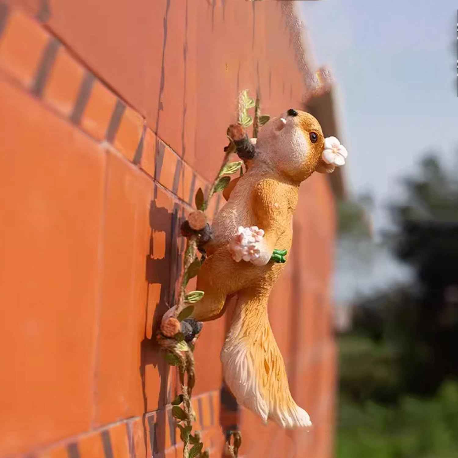 犬 置物 リアル ウサギ F キャット 樹脂工芸品 リアルな犬の置物 ブランコキャット チャトラ 動物オブジェ ガーデンオーナメント 装飾 フィギュア スタイル4 モチーフ インテリア 玄関先 庭 雑