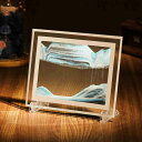 3D インテリア 流砂絵 流れる 新築祝い 置き型 砂絵時計 置物 オフィス 動く砂のアート絵 砂時計 デスクトップ 装飾 砂絵 サンドアート おしゃれ 癒し ...