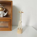 木製 キリン s 置物 可動式 モデル インスタ映え 無垢材 デンマーク 置き物 インテリア 北欧 クラフト 動物像 像 ホーム いぬ コガネムシ ギフト お土...