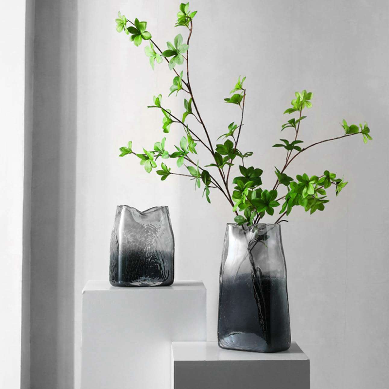 ガラス花びん 花入れ置物 花瓶 ガラス フラワーベース 花びん 花器 フラワーポット生花 造花花瓶 スタイル4 ドライフラワー おしゃれ 北欧 インテリア 自宅...