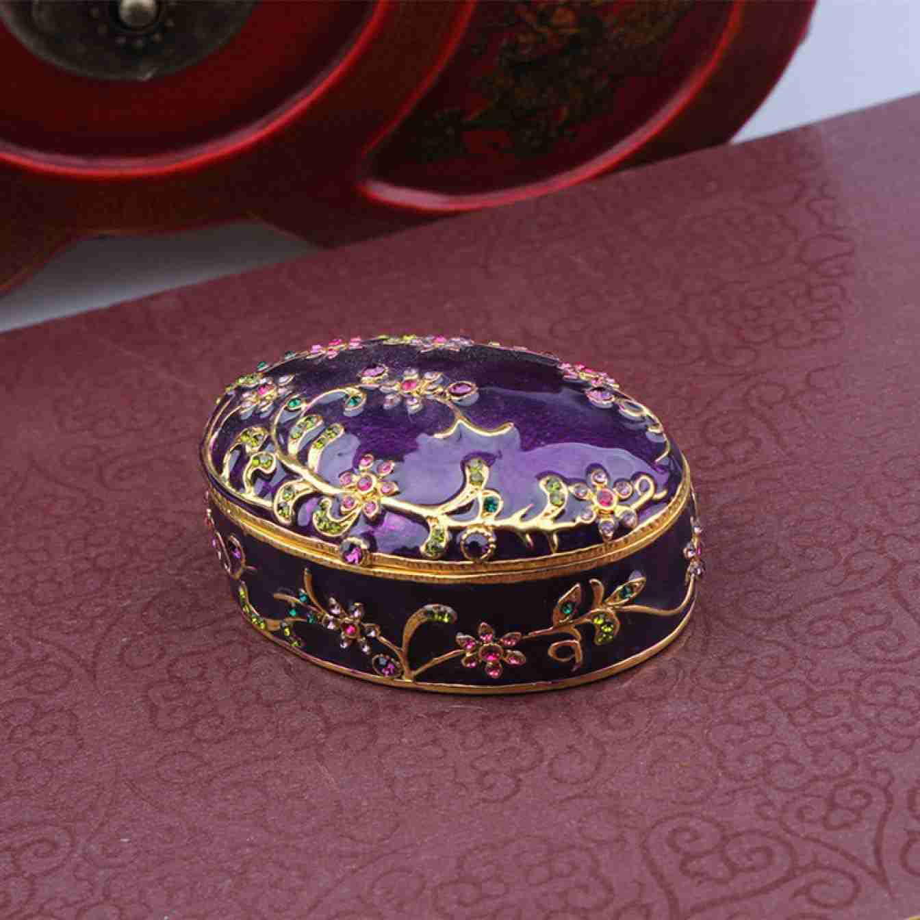 ジュエリーボックス 収納 パープル アクセサリーケース 大容量の宝石箱女の子 女性 母の日 スイーツなプレゼント ミラピアス S ネックレス 指輪 リング アク...