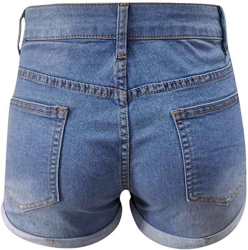 デニム ショートパンツ レディース ジーンズパンツ デニム短パン ホットパンツ デニムパンツ ハーフパンツ 可愛い 大きいサイズ 体型カバー カジュアル 美脚 運動 通勤 New Women Summ