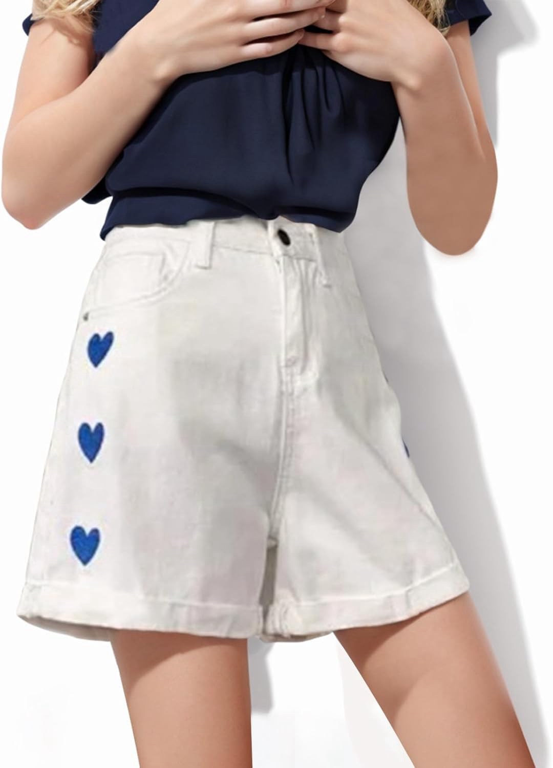 デニムパンツ レディース ショートパンツ ホットパンツ 短パンス ジーンズパンツ セクシー レディース 春夏 ハイウエスト スリム カール ファッション ラブ 刺繍 デニム ショートパンツ 美尻 セク