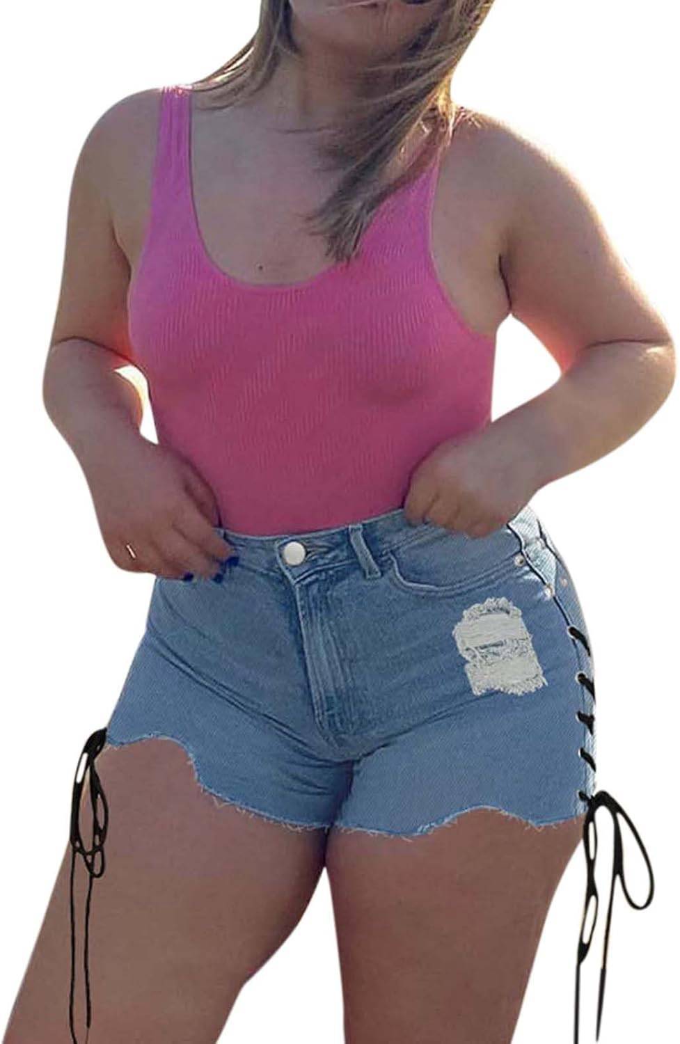 デニム ショートパンツ レディース ジーンズパンツ デニム短パン ホットパンツ デニムパンツ ハーフパンツ 可愛い 大きいサイズ 体型カバー カジュアル 美脚 運動 通勤 女性用プラスサイズデニムショ