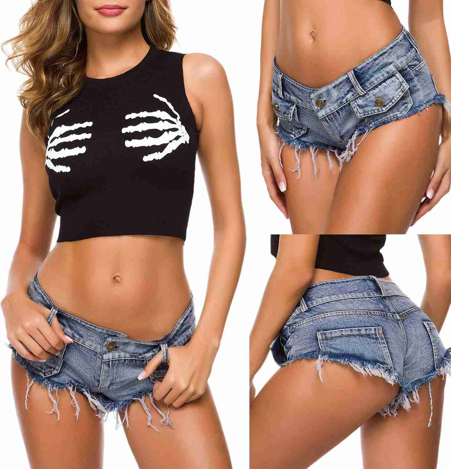 デニム ショートパンツ レディース ジーンズパンツ デニム短パン ホットパンツ デニムパンツ ハーフパンツ 可愛い 大きいサイズ 体型カバー カジュアル 美脚 運動 通勤 ファッションセクシーな女性ロ