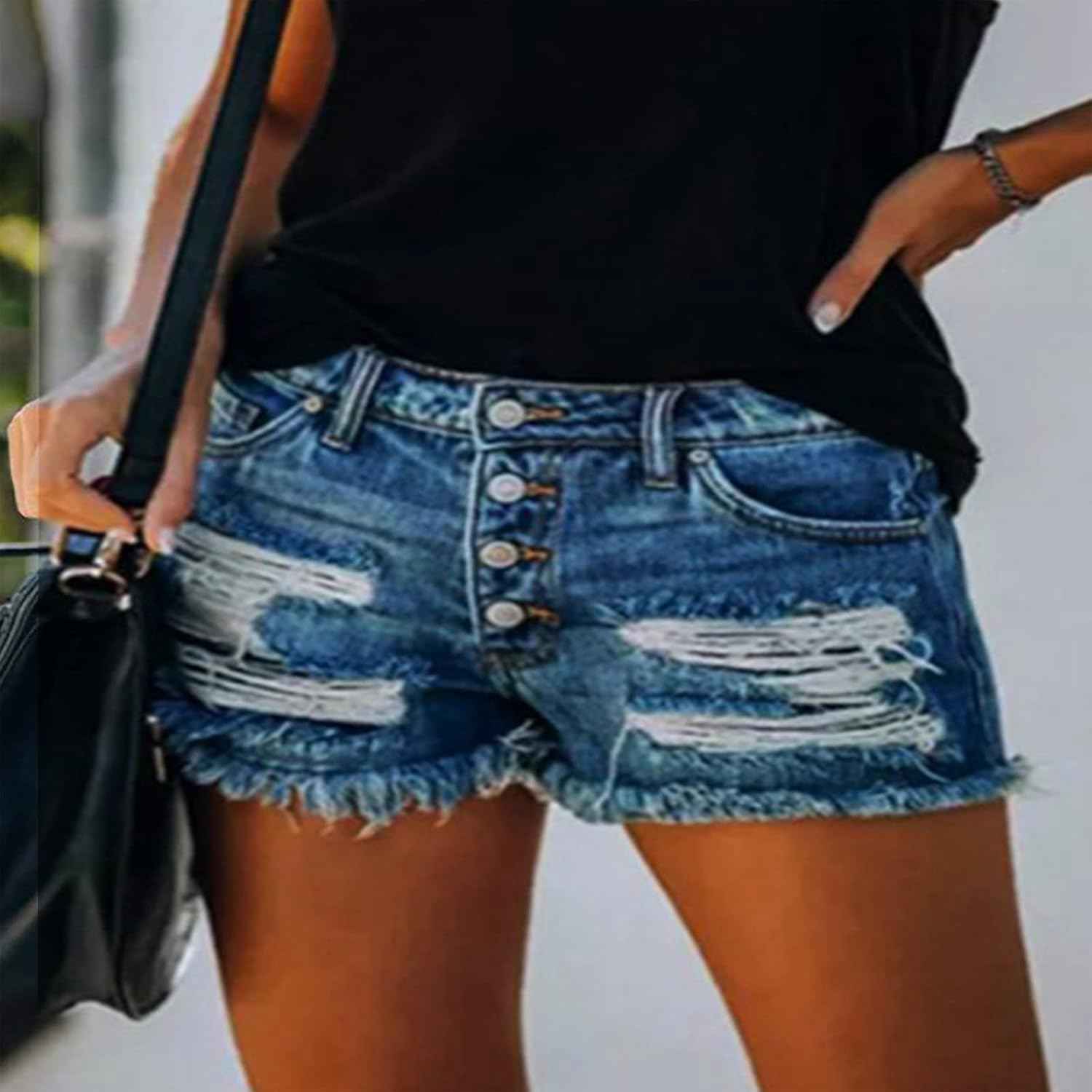 デニム ショートパンツ レディース ジーンズパンツ デニム短パン ホットパンツ デニムパンツ ハーフパンツ 可愛い 大きいサイズ 体型カバー カジュアル 美脚 運動 通勤 女性のファッションセクシーな