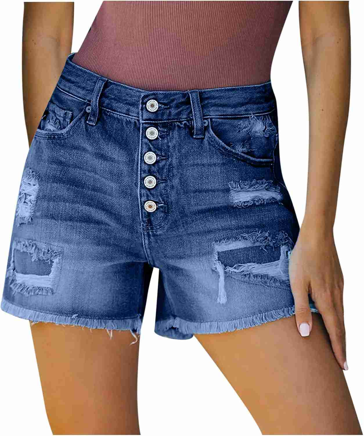 デニム ショートパンツ レディース ジーンズパンツ デニム短パン ホットパンツ デニムパンツ ハーフパンツ 可愛い 大きいサイズ 体型カバー カジュアル 美脚 運動 通勤 ファッションレディースポケッ
