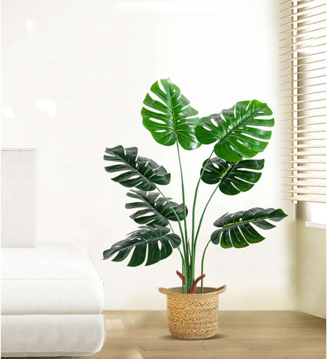 人工観葉植物 大型 フェイクグリーン おしゃれ 観葉植物 水やり不要 インテリアグリーン 造花 室内 部屋 オフィス インテリア モンステラ 人工観葉植物 観葉植物フェイク 大型 人工観葉植物 人工植