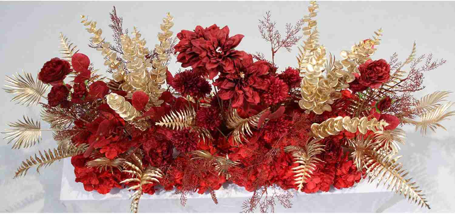 造花 観葉植物 シルクフラワー カラー18 屋外 春 フェイクフラワー 新しいフレッシュ ほぼ自然 美しい外観 屋外 新鮮な外観と美しさを保ち ウェディング 花の列 装飾的な道 フラワーガイド 結婚式