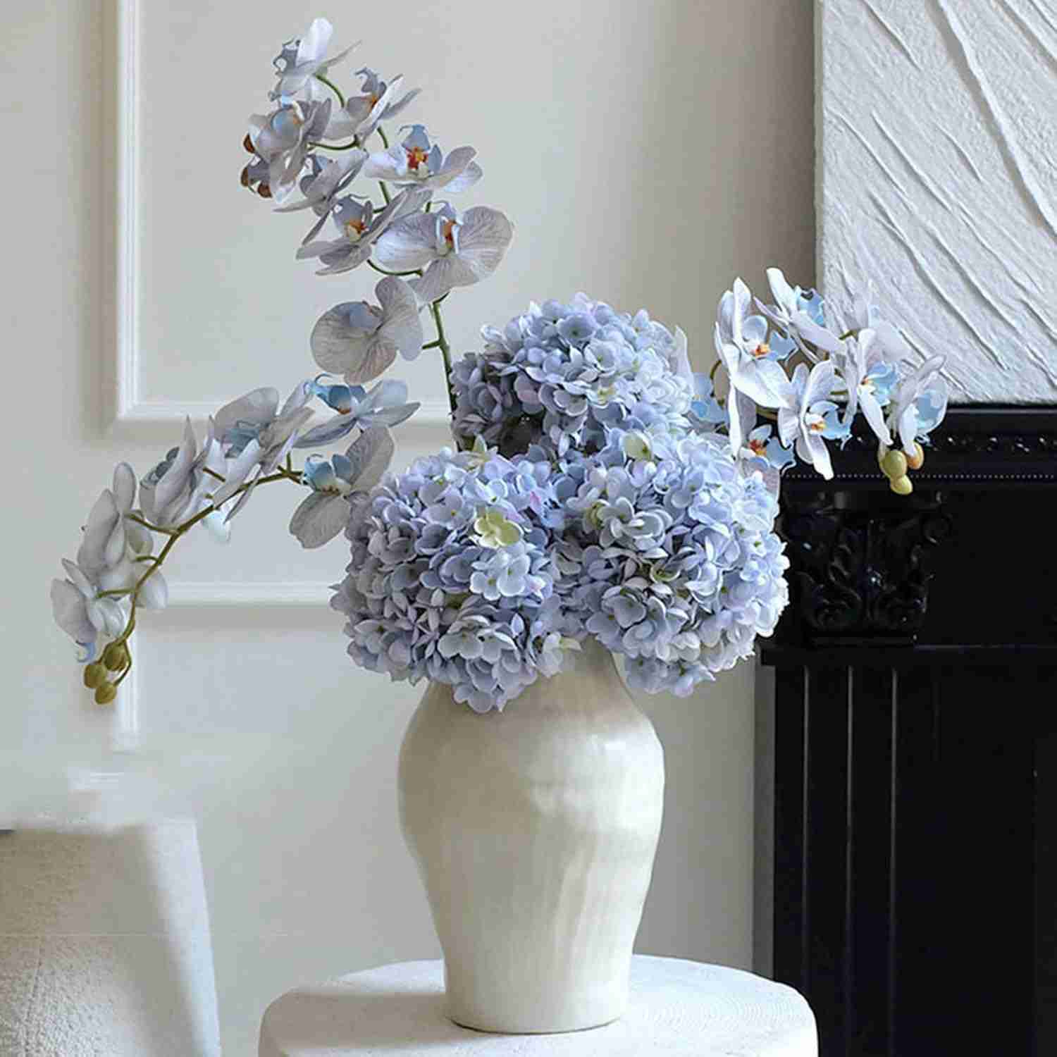 造花 フェイクフラワー フラワー5 胡蝶蘭 卓上 花瓶付き フェイクフラワーアレンジメント 人工観葉植物 本物そっくり 長持ちする フェイクグリーン 現代的な装飾 F リアルな質感 インテリア 耐退色