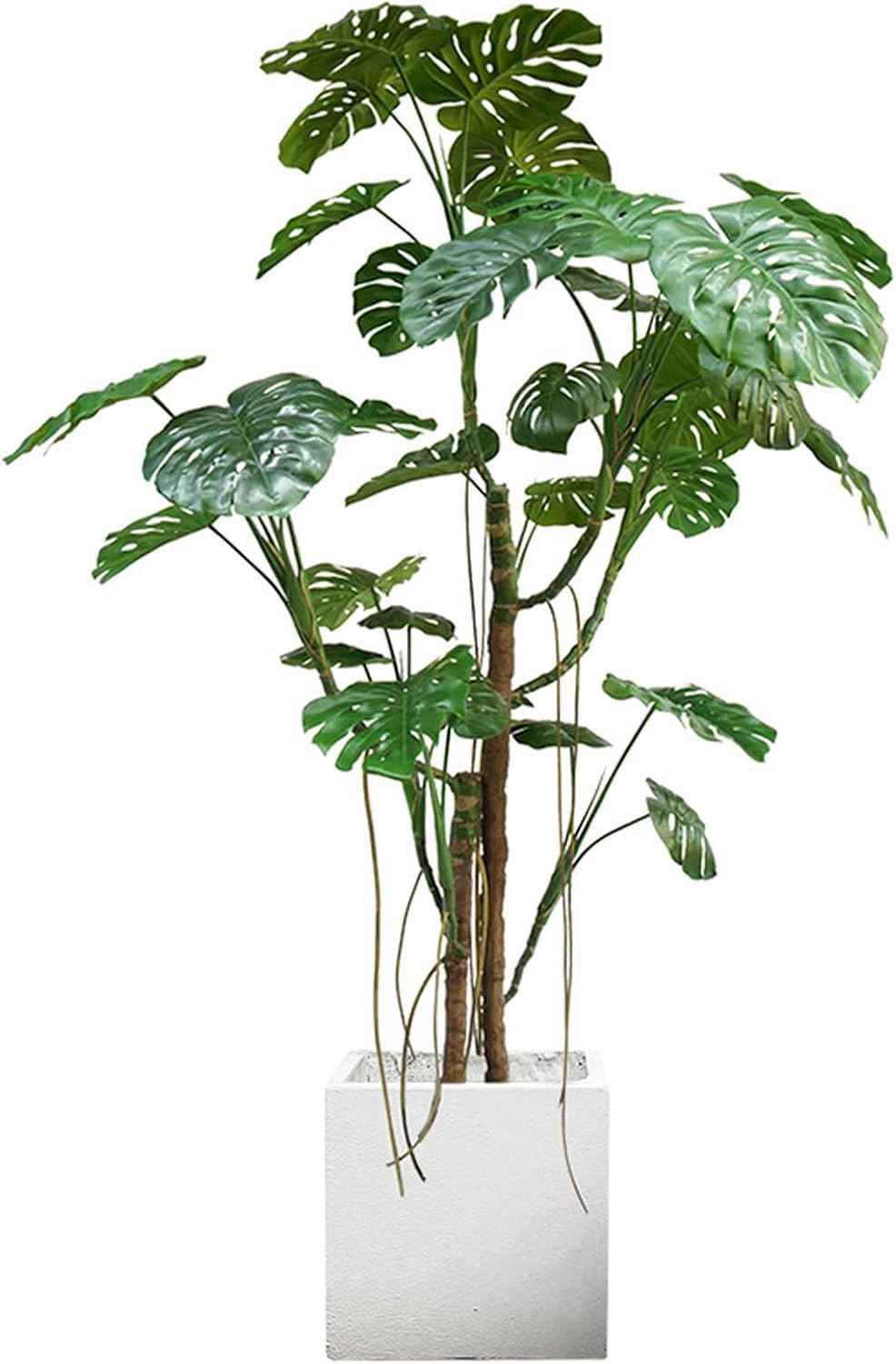 パキラ 大型 造花 02セット 人工観葉植物 風水開運 インテリア 本物そっくり 240CM 枯れない 造景 フェイクグリーン 玄関 リビング装飾 店舗装飾 イベント装飾 自然な質感 コーナー用 事務