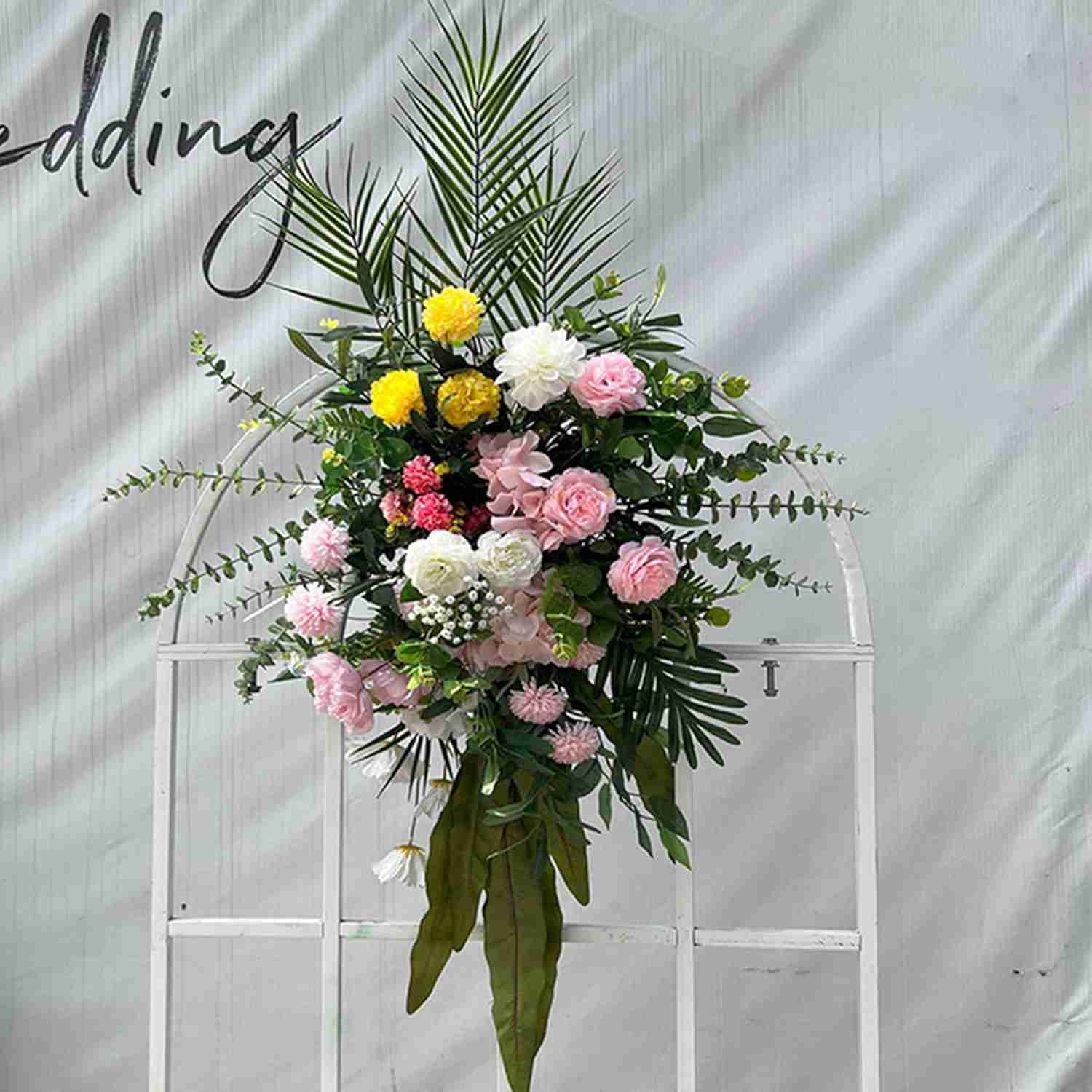 造花 観葉植物 インテリア フラワー16 花の列 シルクフラワー フラワーアレンジメント 結婚式の道具 パーティー 触れる時に真実な感 細工が丁寧 F バラ花 花園 ガーデン造園 バラ花 組み合わせ