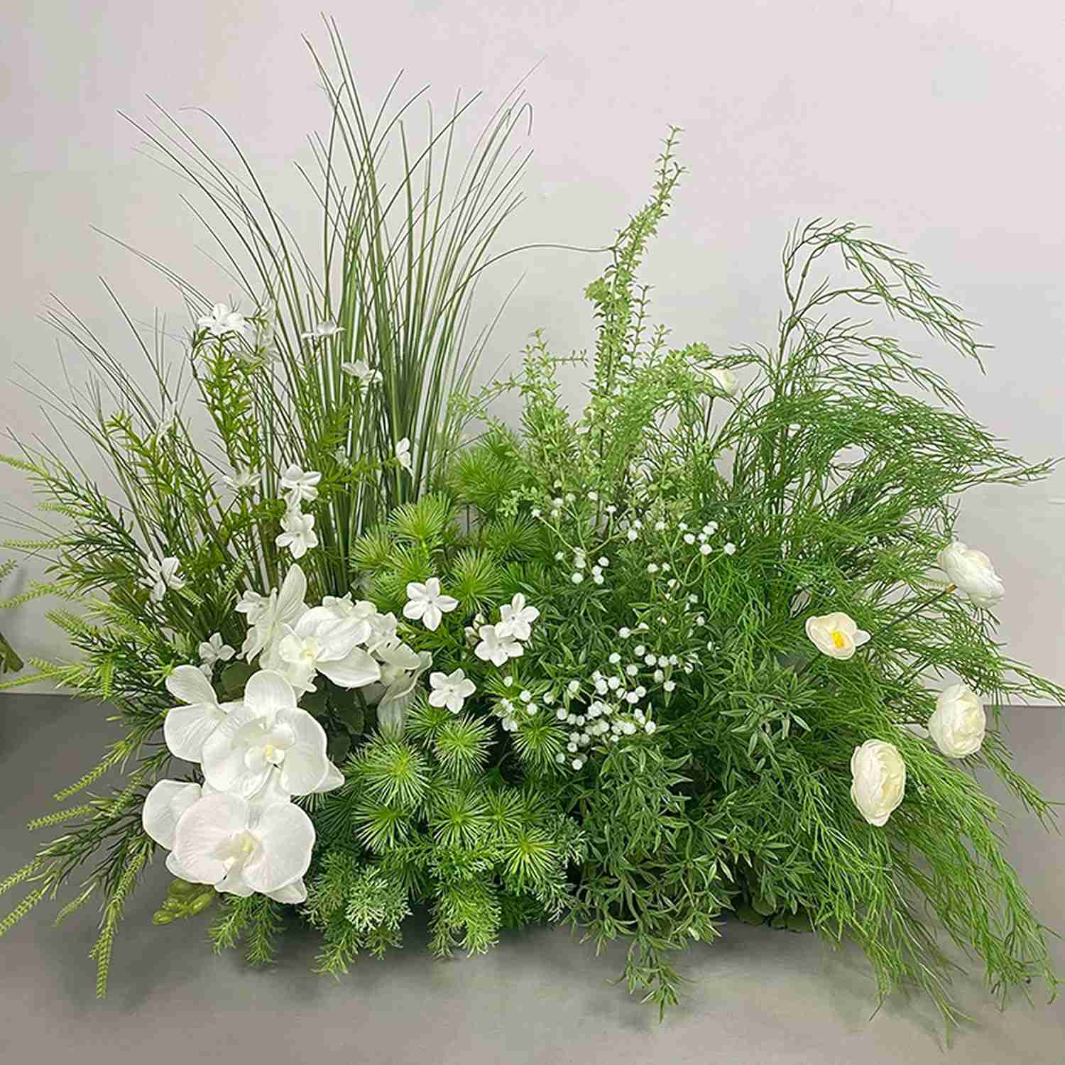 造花 屋外 フラワー4 フェイクグリーン 観葉植物 90*75CM 人工観葉植物 造花 インテリア お世話不要 自宅 パーティー 庭の装飾 プランター ホームデコレーション用 シルクアジサイ 屋内 ア