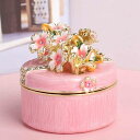 山茶花 ジュエリーボックス トリンケットボックス インテリア ジュエリーケース デスク飾り 小物入れ 置物 アクセサリー ヒンジ付き 女性 恋人 母の日 収納箱...
