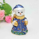 雪だるまジュエリーボックス 琺瑯彩 合金製 クリスタル トリンケットボックス 癒しグッズ 装飾品 小物入れ 置物 かわいい インテリア雑貨 オーナメント 子供 ...
