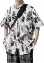 メンズ アロハシャツ 総柄 夏服 半袖 ハワイ風 ビーチシャツ 日焼け止め 薄手 かっこいい 通気性 アウター 花柄 男女兼用 ゆったり おおきいサイズ 海 旅行 アウトドア