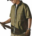 メンズ 半袖シャツ 夏 ワークシャツ 作業服 アウトドア ストリート ゆったり 折り襟 トップス オフィス 綿 お肌に優しい 通気 おおきいサイズ おしゃれ 通学 通勤 普段着