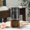 透明 花器 硝子瓶 タイプ1 アンティーク風 花器 ガラス F 花瓶 大 フラワーベース 美しい モダン風 ガラス製 花瓶 円筒 ヨーロピアンスタイル インテリ...