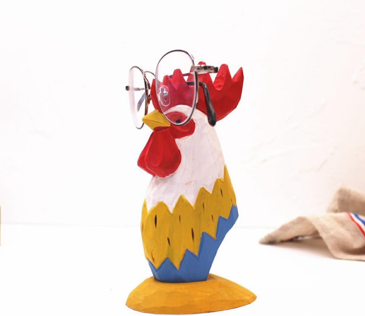 オーナメント メガネスタンド 動物の彫刻 タイプ5 木彫りの置物 メガネホルダー ホームインテリア アンティーク 装飾品 おきもの 木製彫刻 動物の木製彫刻 眼...