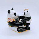 パンダ 親子のパンダ ジュエリーボックス トリンケットボックス 置物 合金製 かわいい オーナメント 玄関飾り 癒し おしゃれ 動物彫像 耐久性 工芸品 プレゼ...