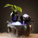 卓上噴水 置物 癒しグッズ 小さな噴水 室内 セラミック 噴水装飾 循環噴水 インテリア 雑貨 装飾品 ファッション 工芸品 卓上 噴水 玄関 部屋 ヨガ 瞑想...