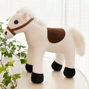ウマ 白馬 ぬいぐるみ 小さい リアル 動物 可愛い ぬいぐるみ 抱き枕 ソフトトイ キャラクター クッション 人気 お誕生日プレゼント インテリア 縫い包み ホワイト 柔らかい 置物 店飾り クリス