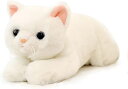 ネコ ぬいぐるみ リアル 白猫 かわいい 50cm ふわふわ もちもち クッション 背当たれ 抱き枕 添い寝 生々しい 横向き寝 お揃い ソファー背当て 人気 お誕生日プレゼント 引越し 癒し 柔らか