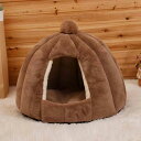 猫ハウス ドーム型 ペットハウス ペットベッド 猫小屋 犬小屋 小型犬 冬用 保温 暖かい あったか ふわふわ 柔らかい ペットクッション マット 丸洗い うさぎ 兎 小動物用 安眠 冬 おしゃれ ペ