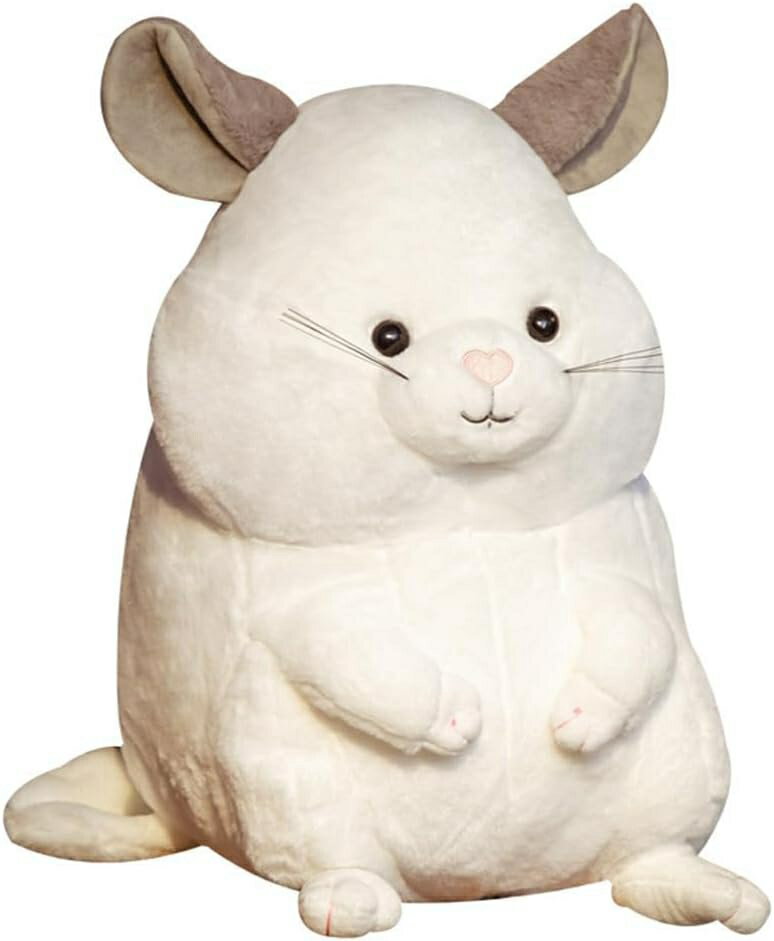 チンチラ ぬいぐるみ ネズミ 抱き枕 肌触り良い かわいい 大きい 昼寝枕 やわらか 背あて 添い寝 お祝い 子供の日 バレンタイン 35cm クリスマス プレゼント 可愛い 縫い包み ふわふわ ホワ