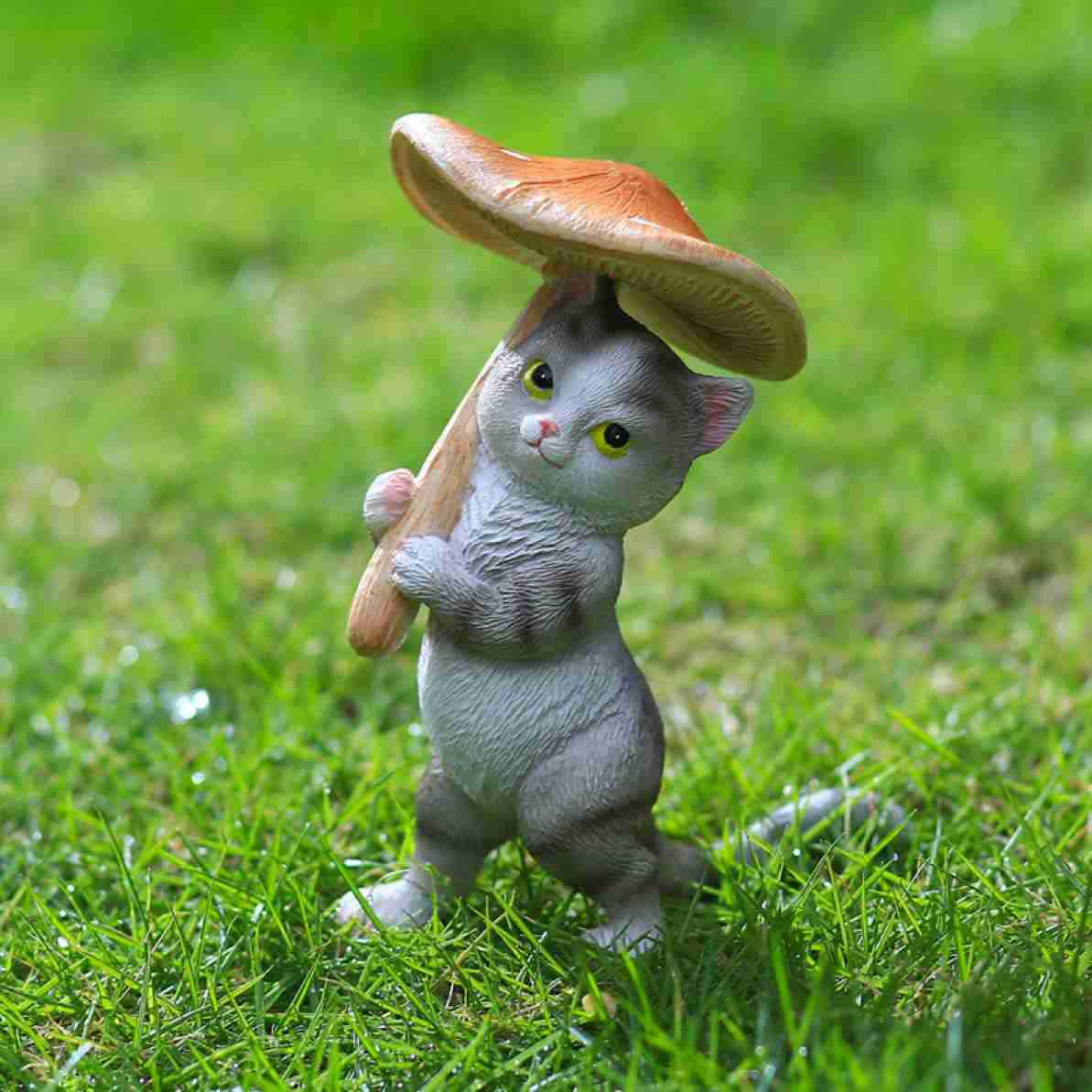 動物の置物 ネコ ガーデニング置物 猫 タイプ F ガーデンオーナメント ガーデン ガーデンオブジェ 庭 子猫 猫ちゃん 動物モデル 贈り物 プレゼント 猫オブジェ 猫おきもの 可愛い置物 オーナメン