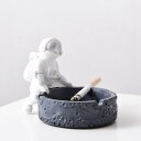 卓上 灰皿 おしゃれ タイプ2 家 オフィスの装飾 クリエイティブな 宇宙飛行士 ポリレジン 灰皿 彼氏 男性 メンズ 女性 お洒落なプレゼント F 大容量 ス...