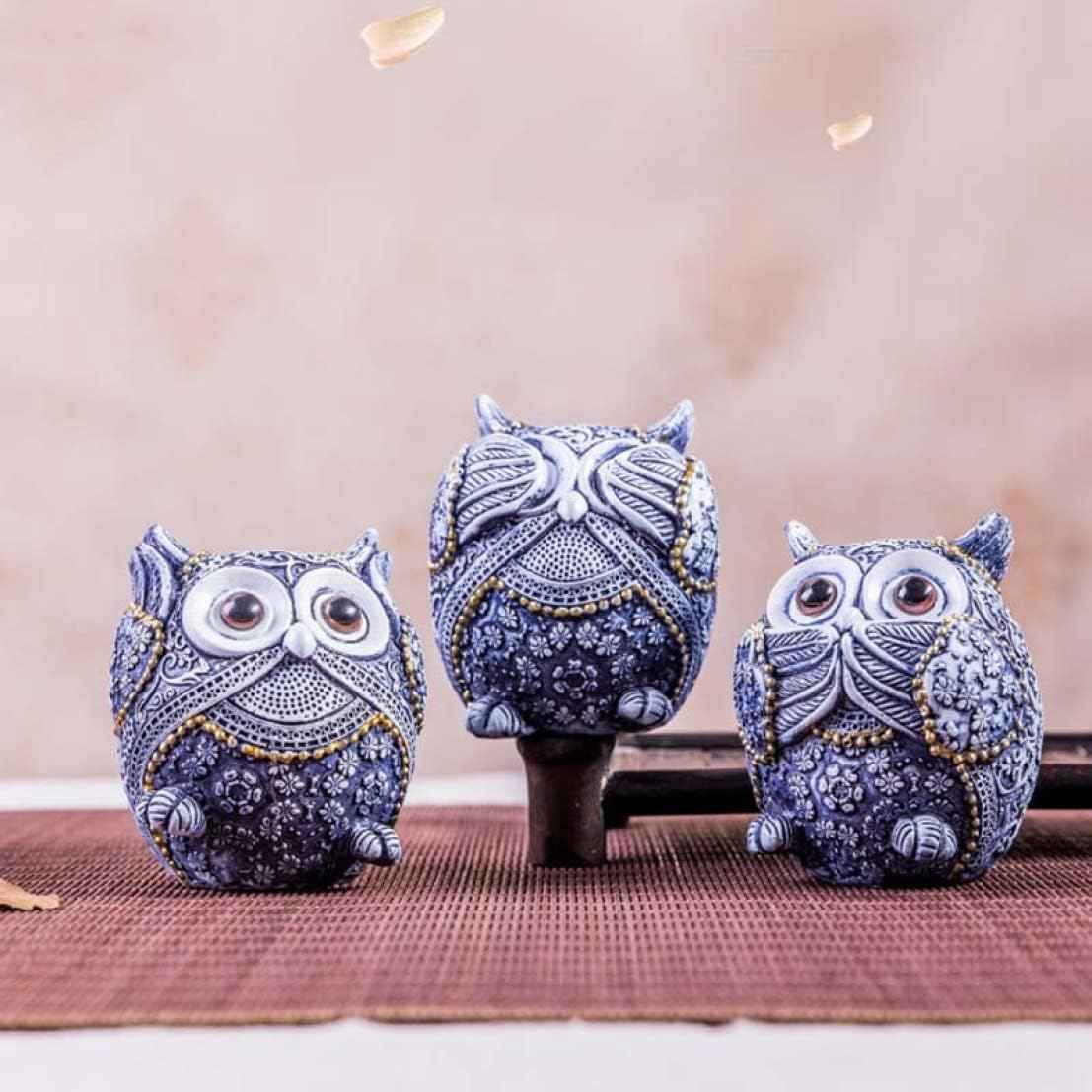 フクロウ ガーデンオーナメント 鳥 雑貨 S ガーデニング置物 アニマルオブジェ インテリア雑貨 タイプ 可愛い雑貨 小さい おもしろい 動物の置物 デスクトップ 樹脂工芸品 癒しグッズ ふくろう置き