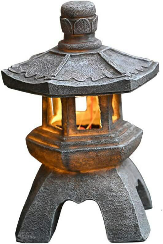 和風 庭園のランタン ソーラー 節電 ガーデンランプ 光 自動点灯 ソーラー置物 F 和風ライト パビリオ..