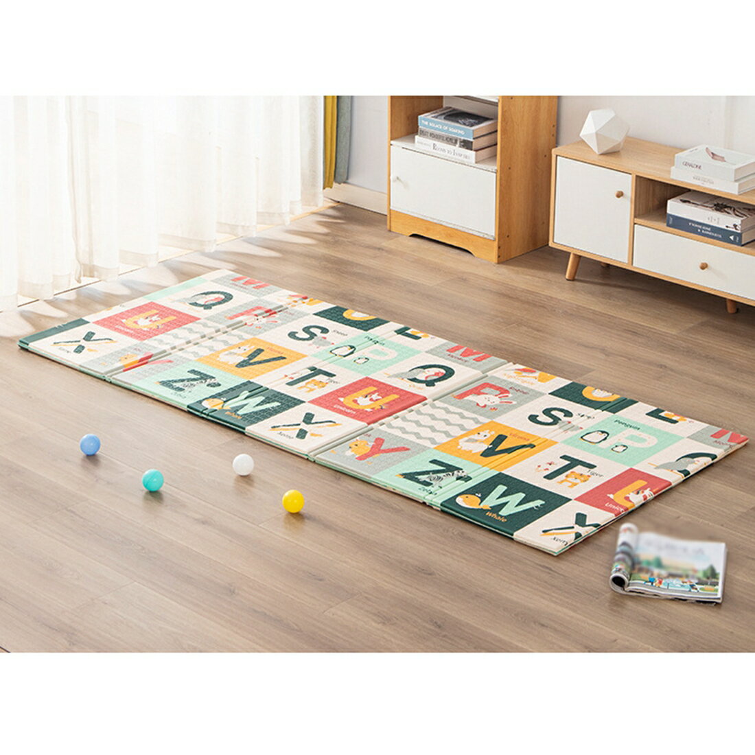 ベビープレイマット 大きい 両面使用可 XPE素材 軽量 薄手 赤ちゃん 幼児 ベビーマット 敷物 滑り止め 防水防汚 無味 清掃簡単 省スペース 防湿マット 可愛い ベビークッションマット 知育 遊び