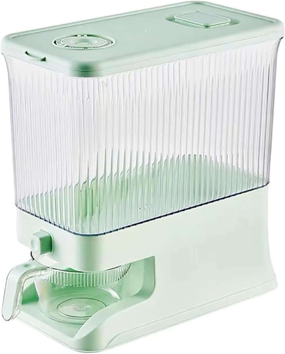 米びつ ライスストッカー 米櫃 こめびつ スリム ボタン押しタイプ 米びつ 10kg お米収納 無洗米対応 米..