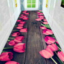 廊下敷きラグマット ロング 100x200cm ラグマット キリム柄 おしゃれ マット すべり止め加工 ふかふか すべり止め 防臭 吸水 速乾 掃除易い 屋内 床暖房対応 オールシーズン適用 廊下用ラ