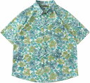 花柄シャツ 半袖 カジュアルシャツ メンズ 薄手 アロハシャツ 総柄 ハワイアン UVカット 上着 折り襟 キューバシャツ 吸汗速乾 通気性 夏 ビーチ ウェディング 海 リゾート 花火大会 お祭り