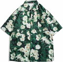 アロハシャツ 花柄シャツ メンズ 総柄 夏服 半袖 ハワイアン ビーチシャツ 日焼け止め カジュアル 羽織り 通気速乾 サマーシャツ 男女兼用 ゆったり 大きいサイズ トリップ アウトドア 夏祭り
