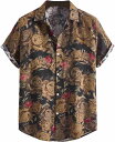 アロハシャツ メンズ 半袖シャツ 花柄シャツ 開襟シャツ ステンカラー カジュアルシャツ ハワイシャツ 薄い手 涼しげ お兄系