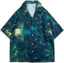 アロハシャツ メンズ 半袖シャツ 面白い 花柄シャツ 開襟シャツ ステンカラー カジュアルシャツ ハワイシャツ 薄い手 涼しげ お兄系