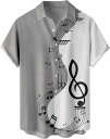 プリントTシャツ メンズ アート 虎 半袖シャツ アロハシャツ メンズ ピアノ 楽器 ハワイ風 夏 開襟 ラペル UV対策 通気速乾 軽量 カジュアル リゾート ビーチ 海 大きいサイズ 夏服 ヴィン