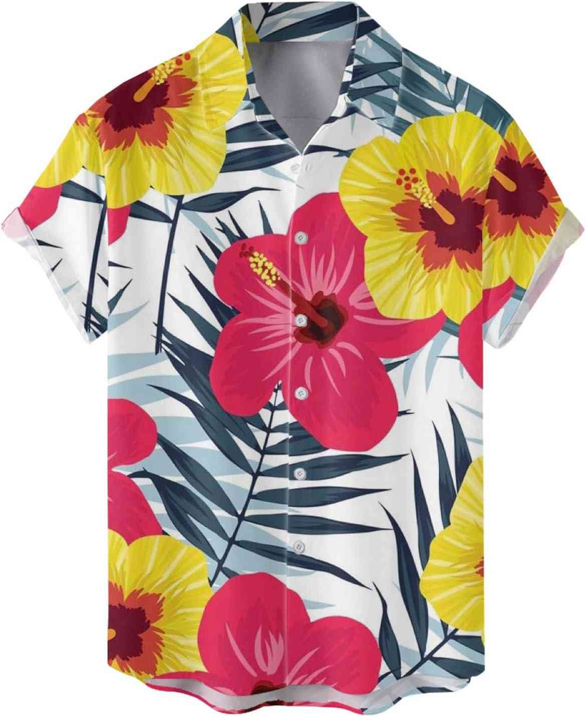 アロハシャツ メンズ 半袖 花柄 和柄 ボタンダウン 大きいサイズ 5L 派手 シャツ 綿 超軽量 日焼け止め 軽量 Tシャツ 薄手 人気 夏 ポロシャツ レディース ビジネス